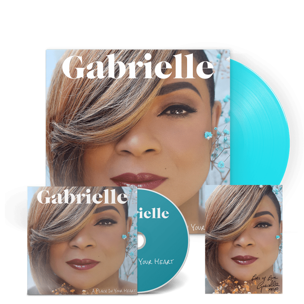 Gabrielle - A Place In Your Heart Transparent Curacao Blue Vinyl + CD + Signed Print