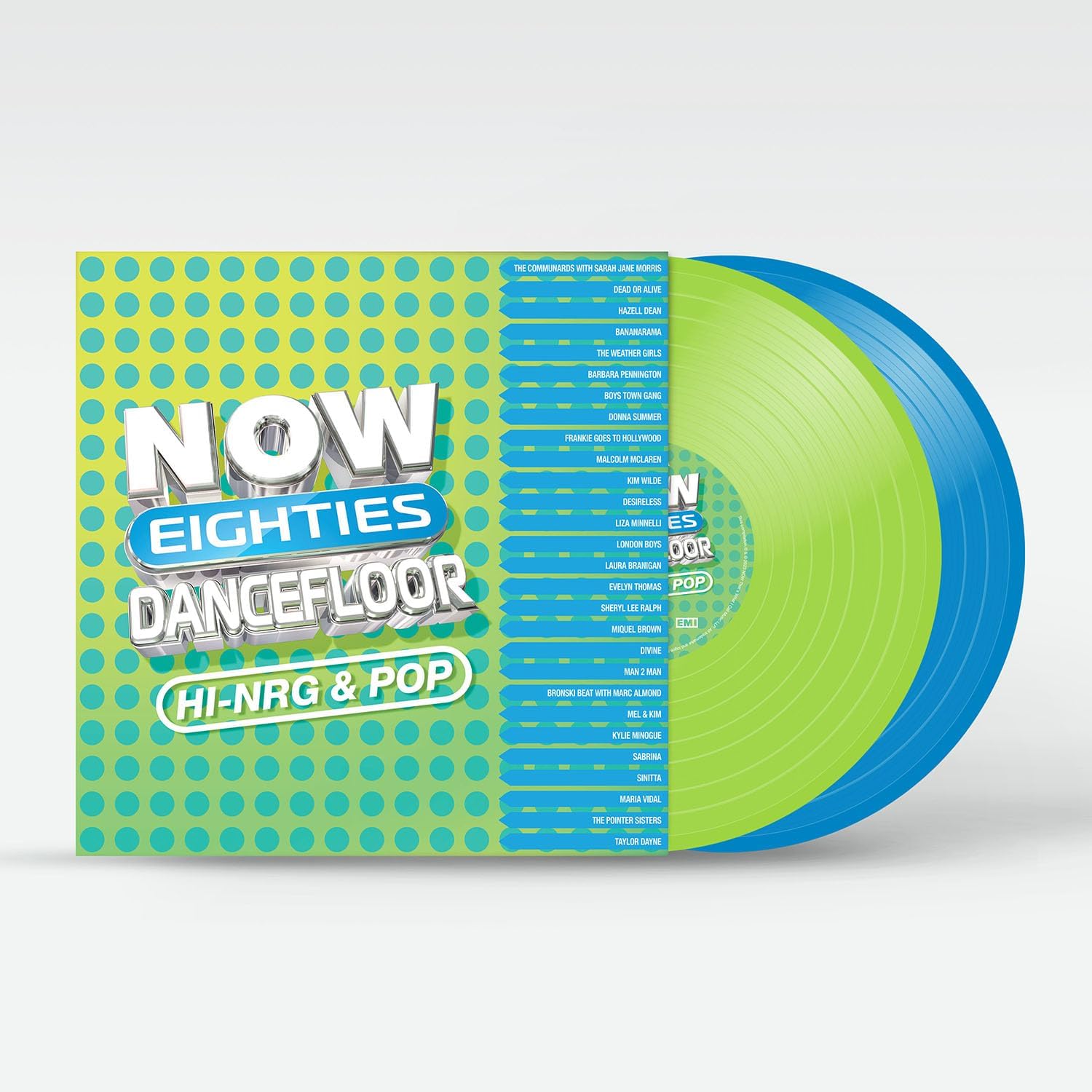 NOW That‚Äôs What I Call 80s Dancefloor: HI-NRG & POP - 1 Green and 1 Blue vinyl. UK Link