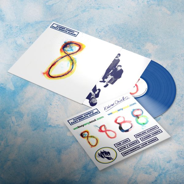 KAISER CHIEFS - EASY EIGHTH ALBUM - EXCLUSIVE TRANSPARENT BLUE VINYL LP INCLUDING LIMITED STICKER SHEET WITH SIGNED ART PRINT