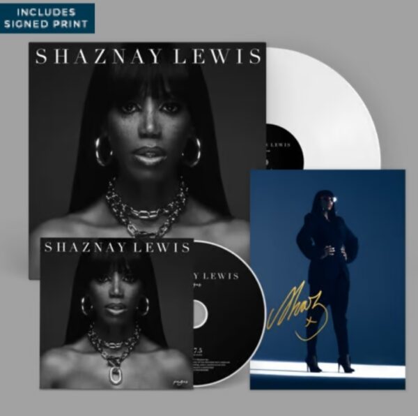 SHAZNAY LEWIS - PAGES WHITE VINYL + CD BUNDLE (INC SIGNED PRINT)