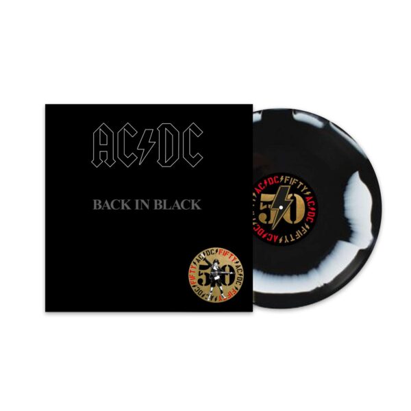 AC/DC: Back In Black (50th Anniversary) (remastered) (Limited Edition) (Black & White Swirl Vinyl) (+ Artwork Print)